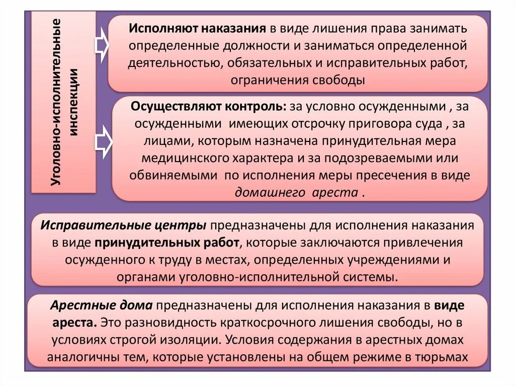 Иные органы и учреждения исполняющие наказания. Учреждения и органы исполняющие наказания. Учреждения исполнения наказаний. Виды учреждений исполняющих наказания. Учреждения и органы исполняющие наказания лекция.