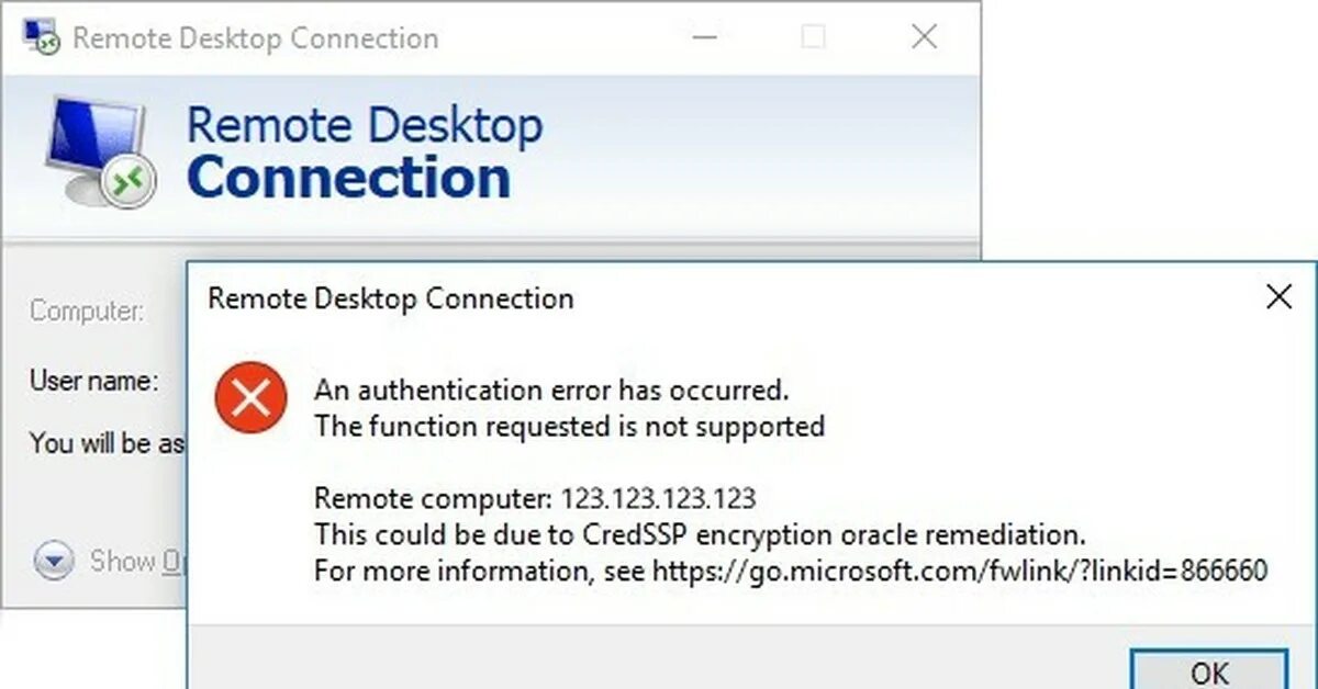 Rdp ошибка подлинности. Ошибка RDP. CREDSSP ошибка. Оракула CREDSSP. Ошибка RDP CREDSSP.