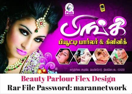 Beauty Parlour Shop Flex Design Psd File Free Download.