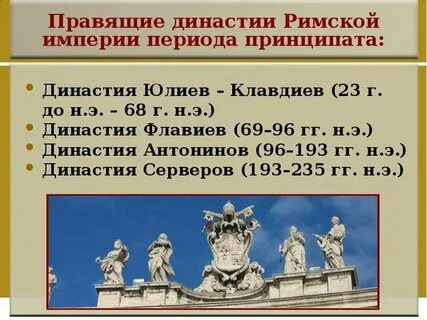 Династия римской империи