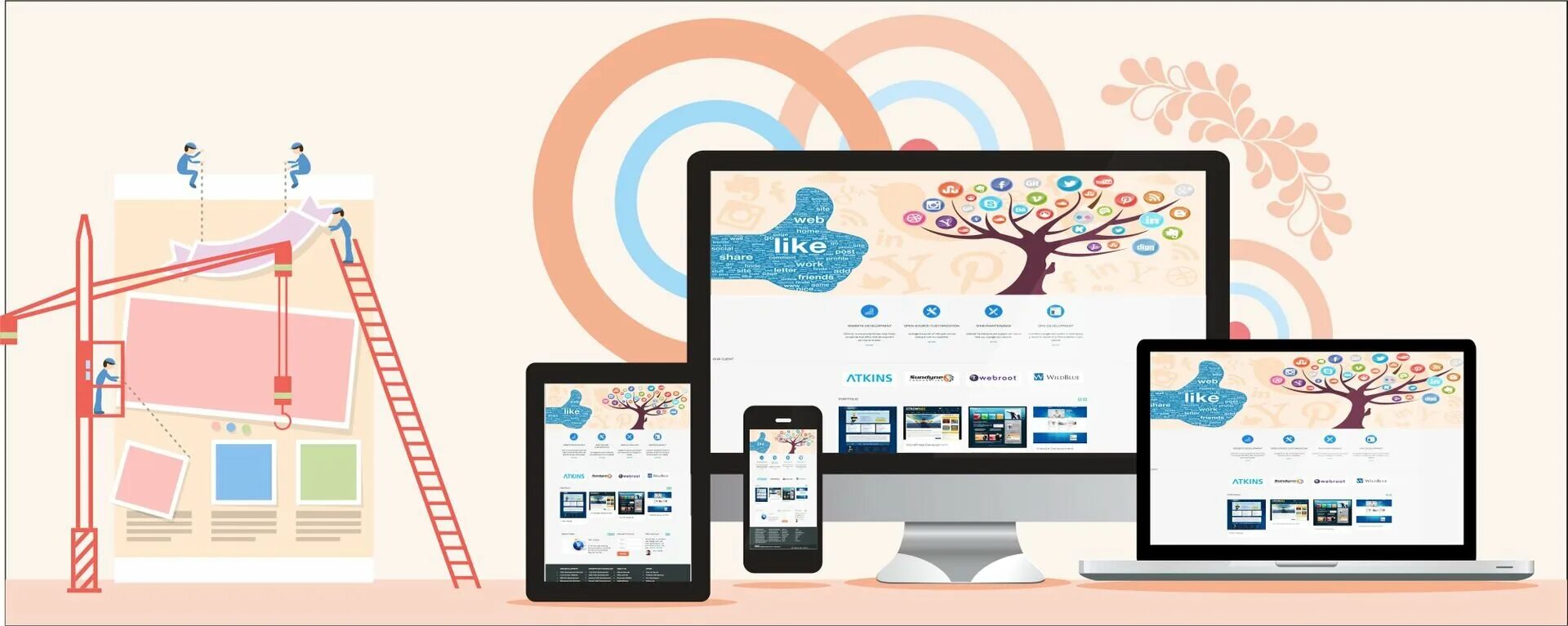 Like this website. Разработка сайтов баннер. responsive web design. баннер дизайнера. website development.