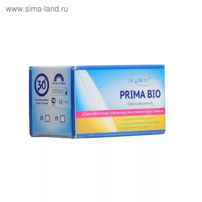 Линзы ок вижионс Прима био 8,4. Прима био бифокальные линзы. OKVISION prima Bio (6 шт.) (Биосовместимые линзы с гиалуроном натрия). Линзы Прима био бифокальные -6.