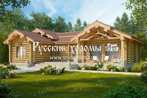 Дом из бревна 1 этаж