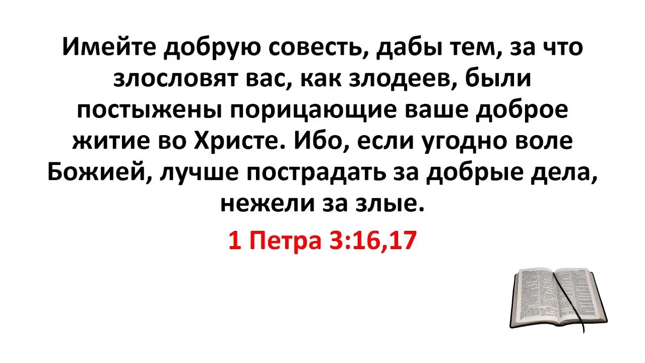 По доброй воле читать. Имейте добрую совесть дабы тем. Имейте добрую совесть, дабы тем, за что злословят вас, как злодеев. Совесть Библия. Библия 1-е Петра 3.