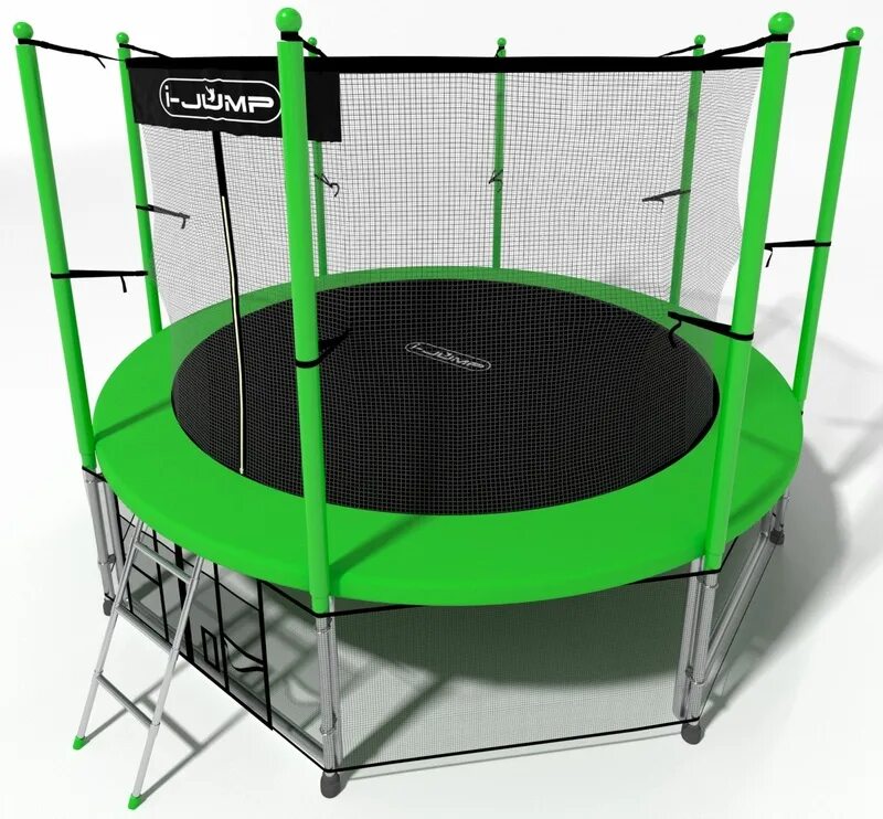 Каркасный батут i-Jump 16ft 488х488х270 см. Батут i-Jump Basket 16ft Green. Батут i-Jump 14ft Blue. Батут i-Jump Classic Light 8ft. Купить батут с защитной