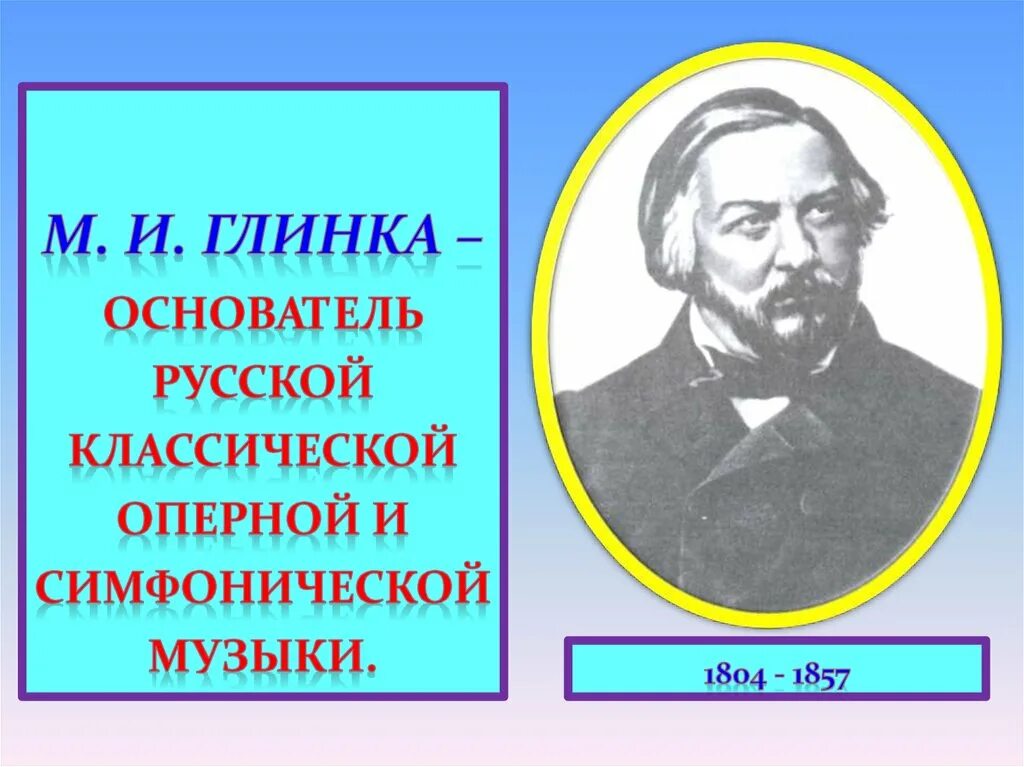 М И Глинка. Глинка композитор. Русский композитор Глинка. М И Глинка биография.