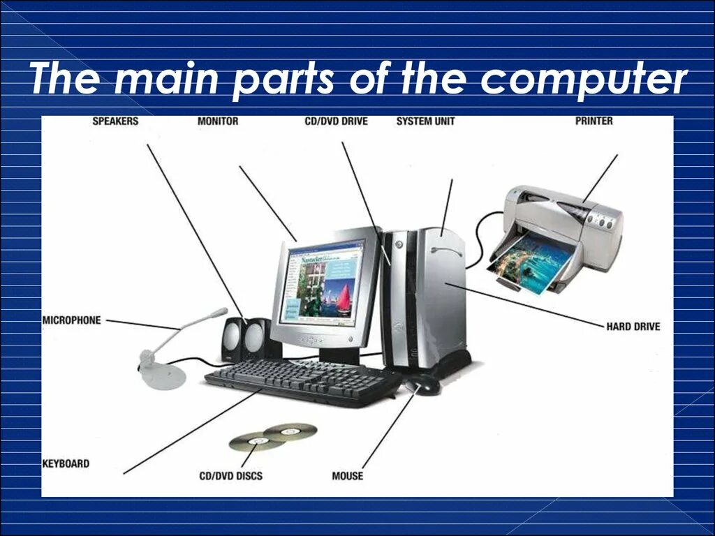 Systems topic. Английский на компьютере. Устройство ПК на английском. Элементы компьютера на английском. Строение компьютера на английском.