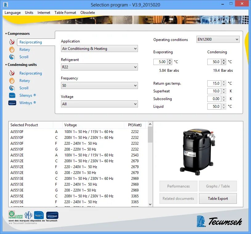 Selection software