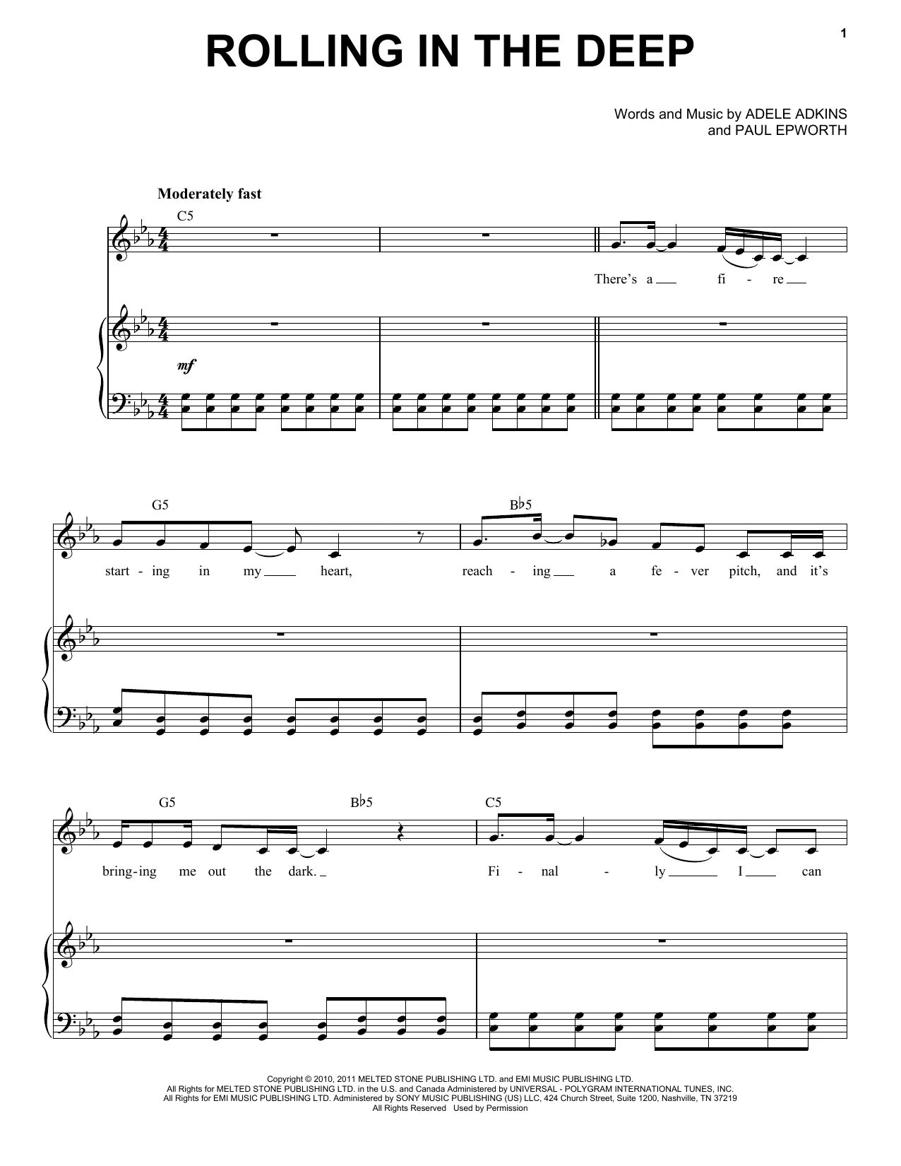 Rolling in the deep текст песни. Ноты Адель Rolling in the Deep. Адель Роллинг Ноты. Адель Роллинг ин зе дип. Adele Rolling in the Deep Ноты для фортепиано.