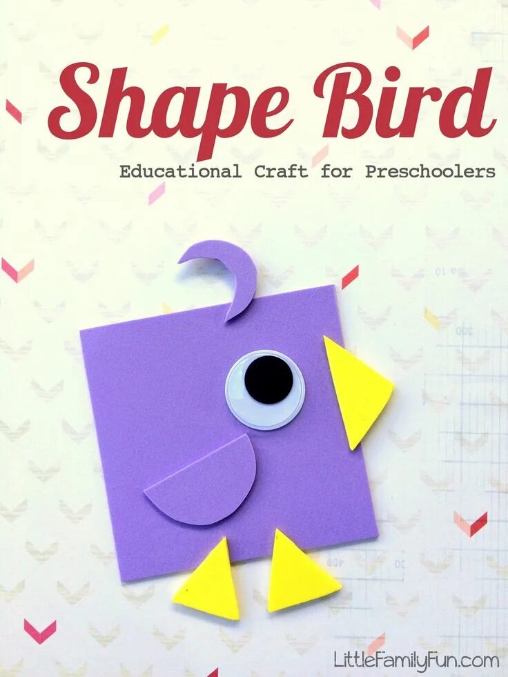 Bird shape. Shapes craft. цыпа из бумаги. bird shapes crafts. shapes craft for kids.