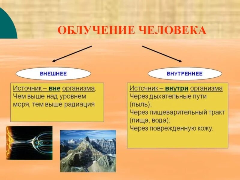 Гоним внешними лучами. Внешнее и внутреннее излучение. Внутреннее и внешнее облучение организма человека. Внутреннее и внешнее воздействие ионизирующего излучения. Внешнее и внутреннее ионизирующее излучение.