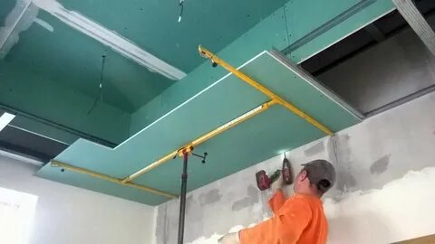 Гипсокартон потолок в одиночку