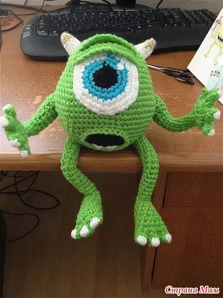 Майк вазовский крючком. Амигуруми майк вазовский амигуруми майк вазовский. Майк вазовский крючком. Майк вазовский крючком. Монстрик вязаный с одним глазом.