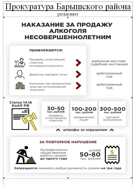 Сколько штраф продаже несовершеннолетней