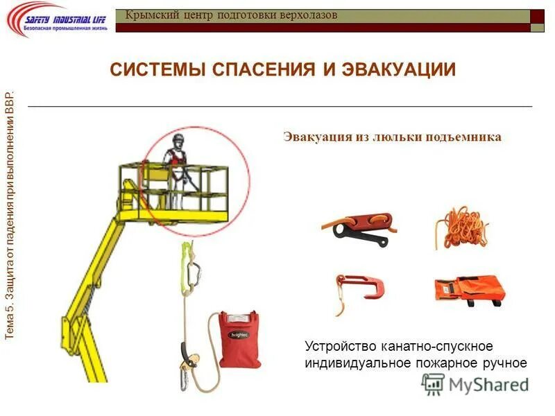 При работе в люльках необходимо