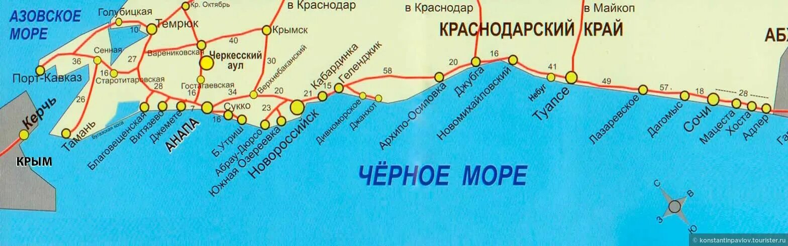 Россия черное море отдых карта. Карта Черноморского побережья России с курортами подробная. Карта Черноморского побережья Краснодарского края с курортами. Курорты Краснодарского края карта побережья. Карта Черноморского побережья подробная с поселками.