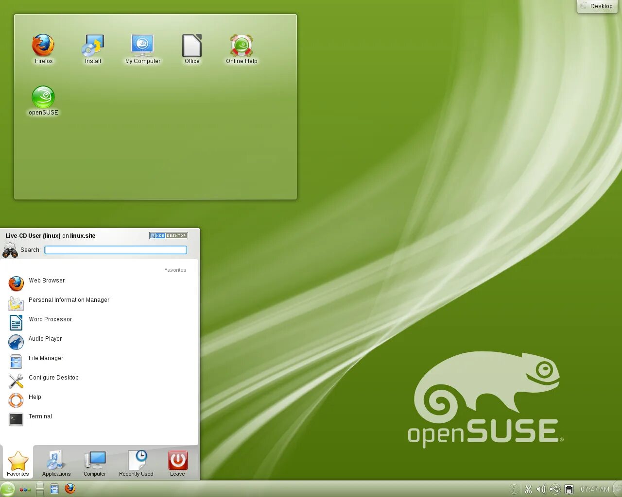 Linux установленное по. Линукс OPENSUSE. OPENSUSE рабочий стол. OPENSUSE Скриншоты. Дистрибутивы SUSE Linux.