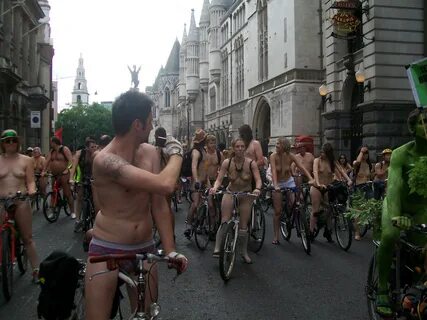 Milwaukee world naked bike ride.