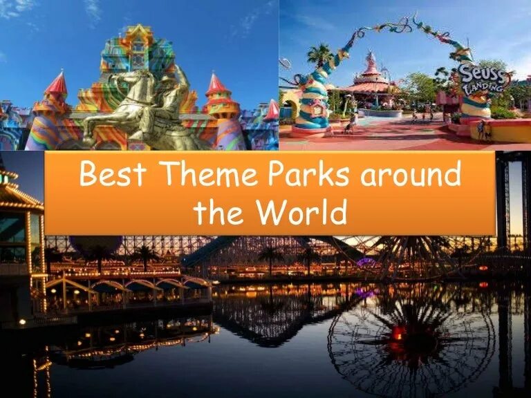 Good theme. Тематические парки презентация. Park around the World. Как на английском тематический парк. Theme Parks presentations.