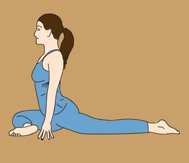 Упражнения 20 секунд. Раджа Капотасана. Ардха Капотасана. Поза голубя йога. Позы йоги для начинающих.