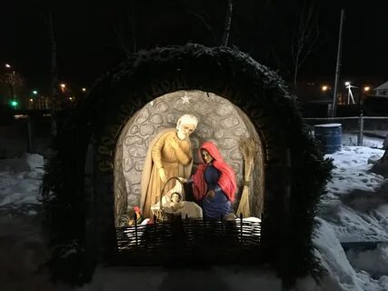 Уличный рождественский вертеп