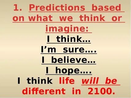 Prediction example