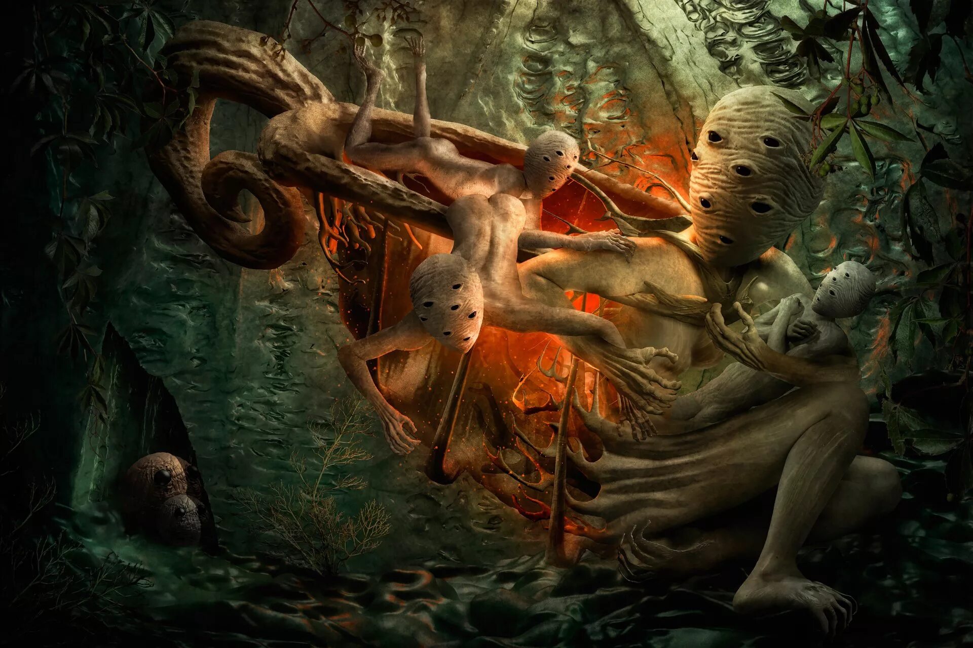 Сиреноголовый легенда монстр. Дрекавак славянский монстр. Нечеловеческие. Кельпи ведьмак. Химера анатомия.