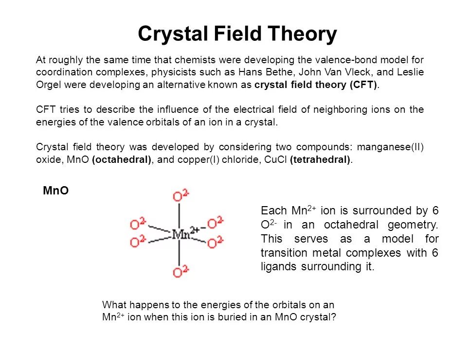 A Theory of fields. Fielder's Theory. Crystal field Effects. Crystal field Theory Colors. Field theory