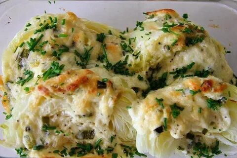 Капуста запеченная в духовке с молоком