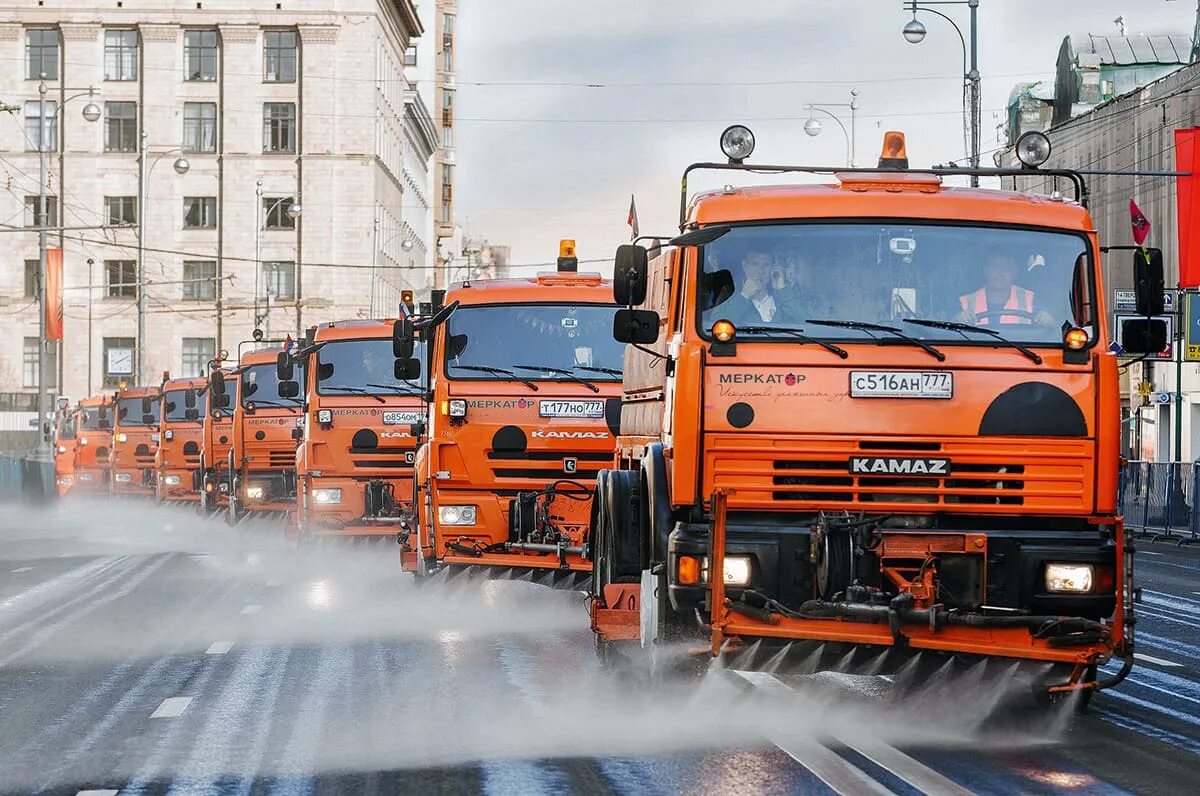 Карта работы коммунальной техники