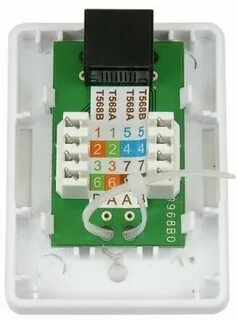 Розетка rj 45 одинарная категория 5e