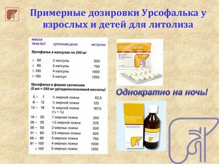 Урсофальк капсулы как принимать взрослому
