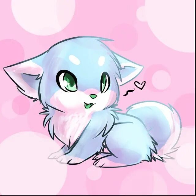 White Fox ... Cute Cute animal drawings, Anime animals, Cute drawings