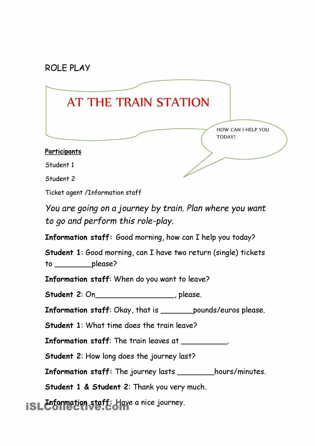 At the Train Station. At the Train Station Worksheet. At the Railway Station топик. At the Station диалог на английском. Role play dialogue