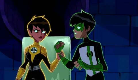 Kyle Rayner and Soranik Natu 💛 💚 #ben10omniverse #ben10 #GreenLantern #ky...