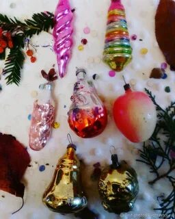 Советские новогодние игрушки на елку