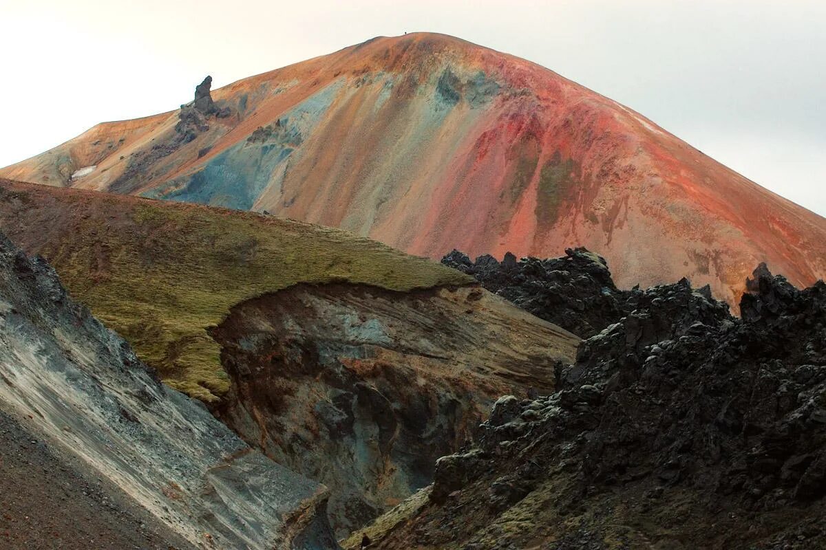 Цветные горы Ландманналойгар Исландия. Радужные горы Исландии. Липаритовые горы Исландии. Исландия горы разноцветные. Необыкновенное зрелище