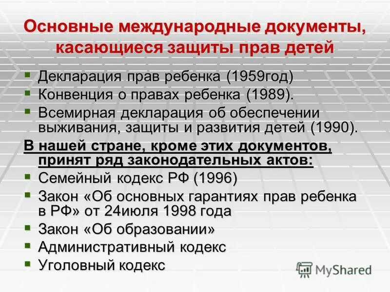 Основные международные документы. Международные документы о защите прав ребенка. Основные международные правовые документы. Основные международные документы по правам ребенка.