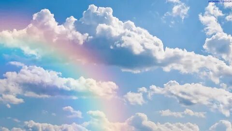 Скачать обои небо, радуга, the sky, rainbow разрешение 1920x1080 #30139.
