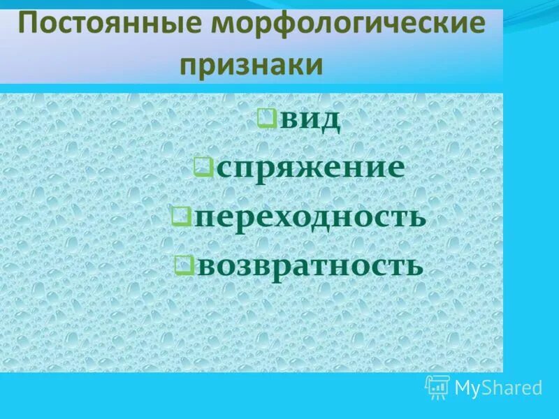 Постоянные морфологические признаки прилагательного 5