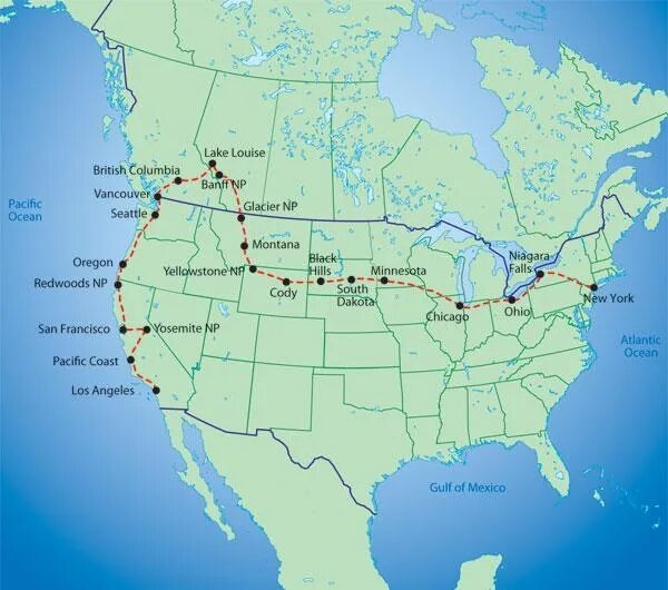 Восточное побережье Северной Америки на карте. West Coast North America. Маршрут по West Coast. North East Coast Map.