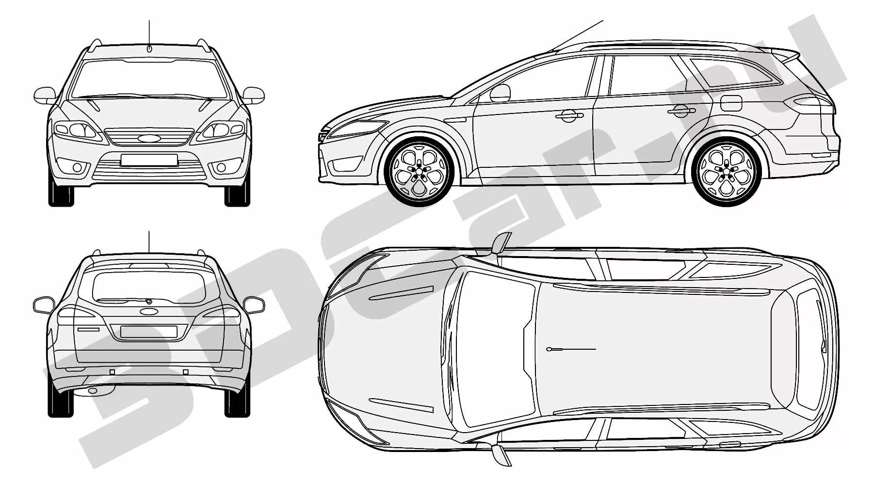 Форд фокус универсал габариты. Ford Focus 2 универсал чертеж. Ford Focus универсал чертеж. Форд Мондео чертеж. Ford Focus 2012 универсал чертеж.