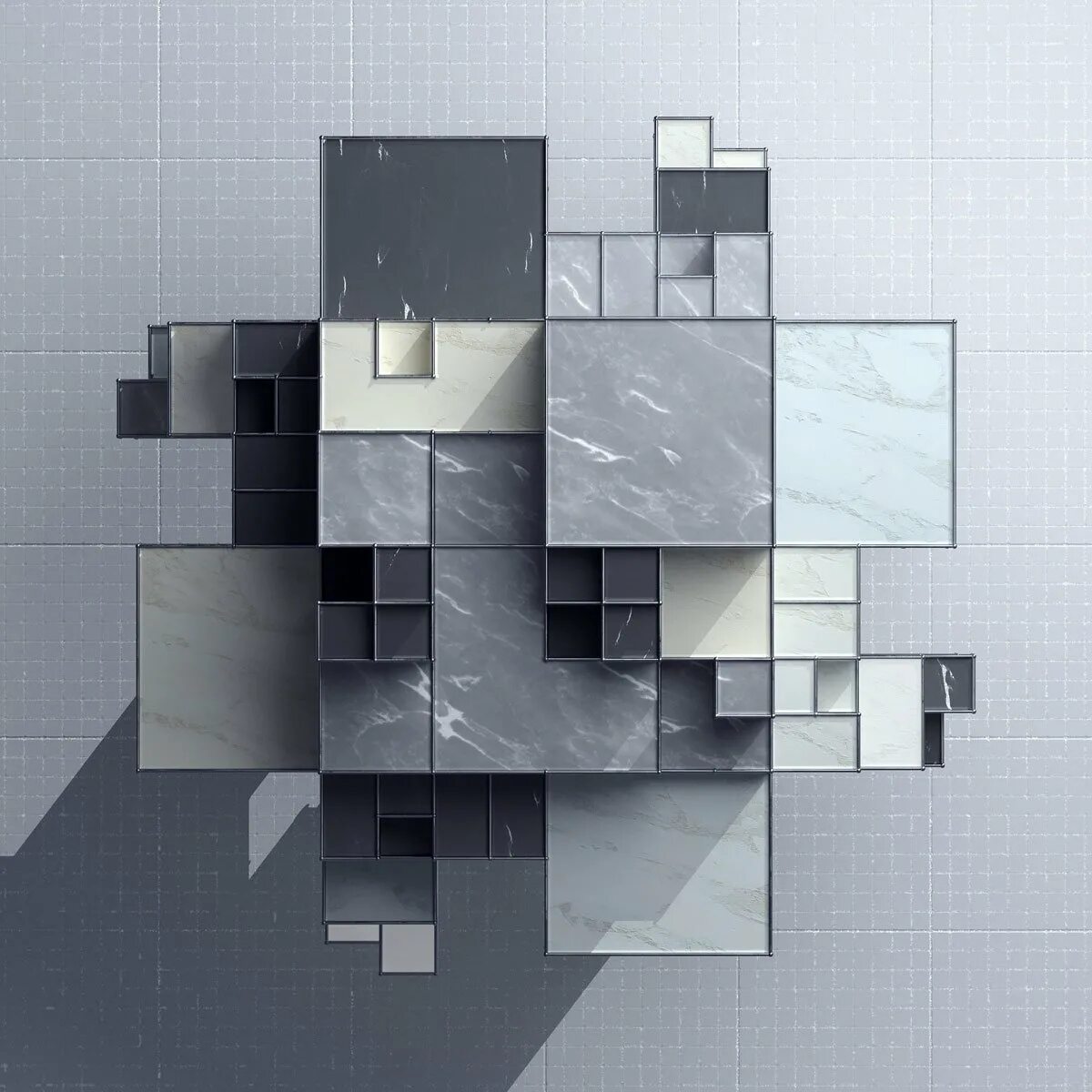 Render module. Raw render. dimensional texture 1 meter.