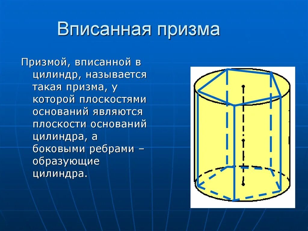 Призму можно вписать в. Вписать в пятиугольную призму цилиндр. Призма описанная около Призмы. Вписанная и описанная Призма в цилиндр. Призма описанная около цилиндра.