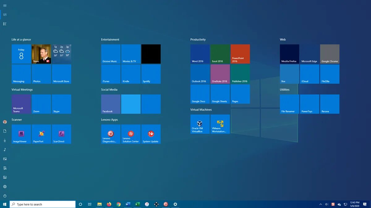 Захват экрана windows 10. Стартовый экран виндовс 10. Начальный экран Windows. Стандартный экран Windows 10. Меню пуск виндовс 11.