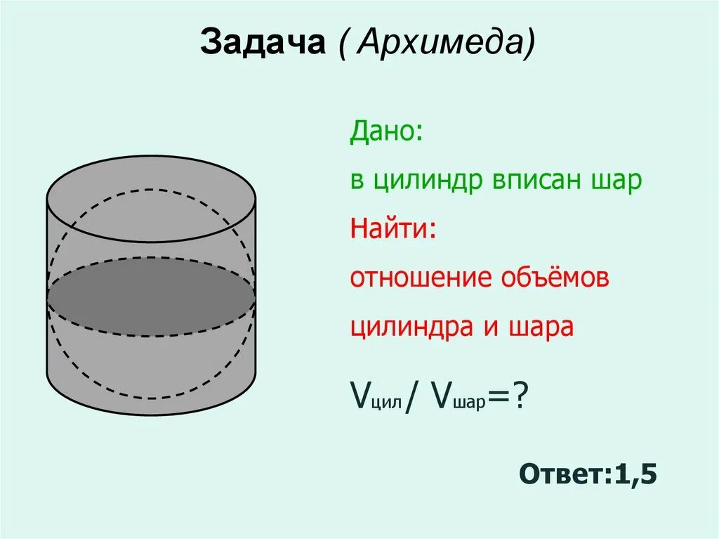 Шар и цилиндр имеют равные. Объем шара и цилиндра. Шар вписанный в цилиндр Архимед. Объем шара формула. Объем шара вписанного в цилиндр.