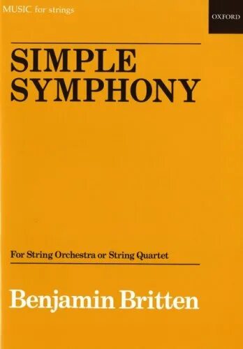 Benjamin britten simple symphony. Simple symphony benjamin britten партитура.