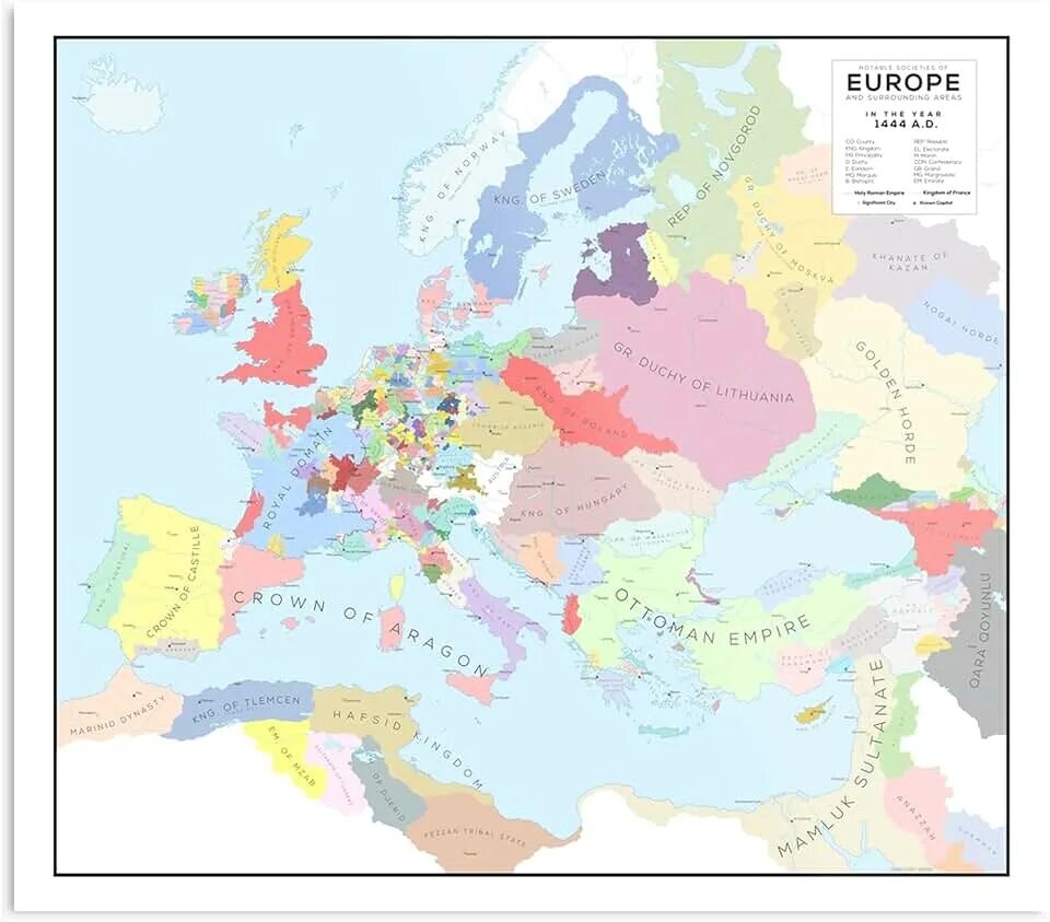 Europe of the mapping