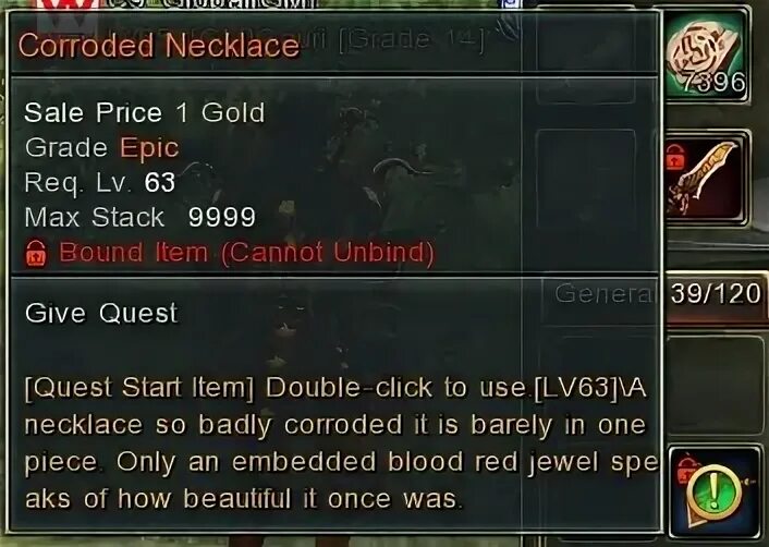 Bind item. Bind item