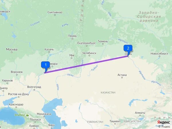 Краснодар казахстан расстояние